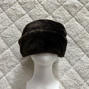 A. Adams & Spire vintage men's size M cossack faux fur acrylic brown hat